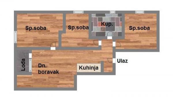 Glavna slika -Novo naselje, 52m2, troiposoban stan, novogradnja, 107.120 €