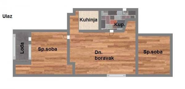 Glavna slika -Novo naselje, 42m2, dvoiposoban stan, novogradnja, 95.170 €