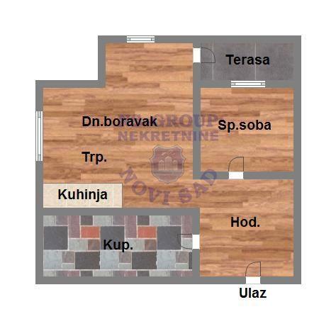 Glavna slika -Klisa, 46m2, dvosoban stan, novogradnja, 109.550 €