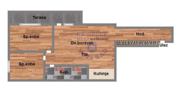 Glavna slika -Klisa, 61m2, trosoban stan, novogradnja, 139.020 €