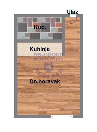 Glavna slika -Bulevar patrijarha Pavla (Somborski bulevar), 26m2, jednosoban stan, novogradnja, 71.680 €