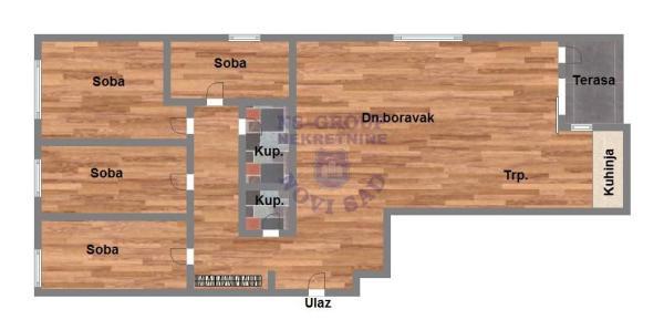 Glavna slika -Telep, 220m2, petosoban stan, novogradnja, 398.820 €
