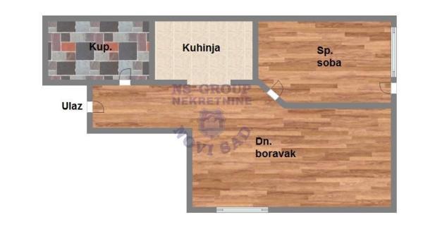 Glavna slika -Veternička rampa, 39m2, stan, novogradnja, 67.550 €