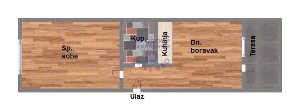 Glavna slika -Adice, 35m2, jednoiposoban stan, novogradnja, 80.340 €