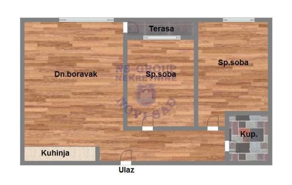 Glavna slika -Avijatičarsko naselje, 60m2, trosoban stan, novogradnja, 175.100 €