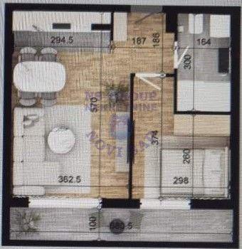 Glavna slika -Telep, 44m2, dvosoban stan, novogradnja, 109.080 €