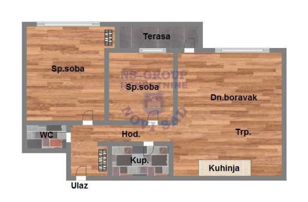 Glavna slika -Telep, 62m2, dvoiposoban stan, novogradnja, 167.030 €