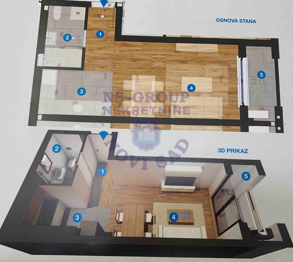 Glavna slika -Telep, 29m2, jednosoban stan, novogradnja, 86.160 €