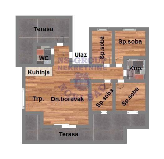 Glavna slika -Klisa, 113m2, petosoban stan, novogradnja, 150.090 €