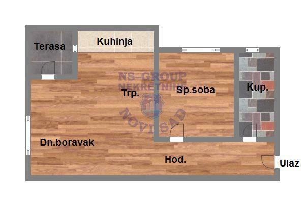 Glavna slika -Bulevar patrijarha Pavla (Somborski bulevar), 51m2, dvosoban stan, novogradnja, 144.780 €