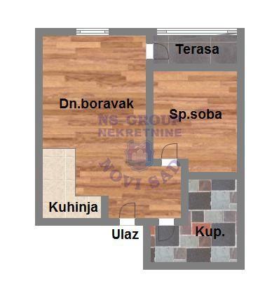 Glavna slika -Veternička rampa, 45m2, dvosoban stan, novogradnja, 94.810 €