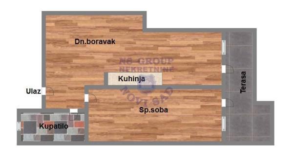 Glavna slika -Bulevar patrijarha Pavla (Somborski bulevar), 51m2, dvosoban stan, novogradnja, 145.760 €