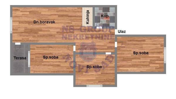 Glavna slika -Futog, 71m2, troiposoban stan, novogradnja, 138.950 €