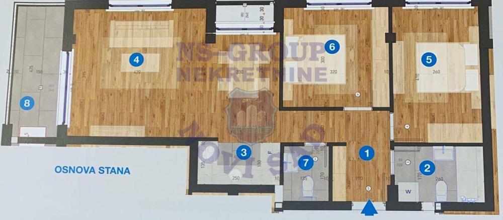 Glavna slika -Telep, 64m2, trosoban stan, novogradnja, 183.630 €