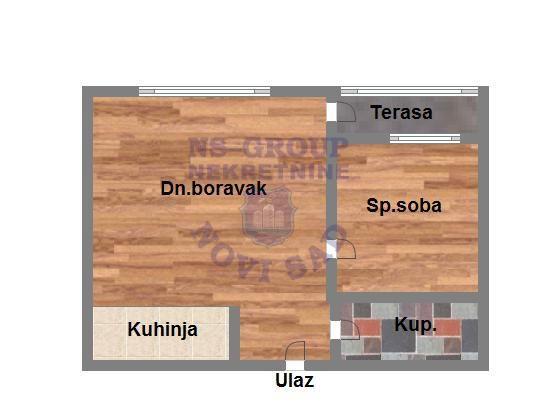 Glavna slika -Novi Sad, 34m2, jednoiposoban stan, novogradnja, 123.600 €