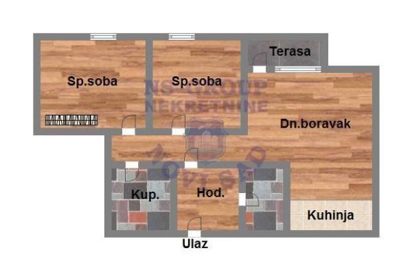 Glavna slika -Novi Sad, 73m2, trosoban stan, novogradnja, 186.920 €