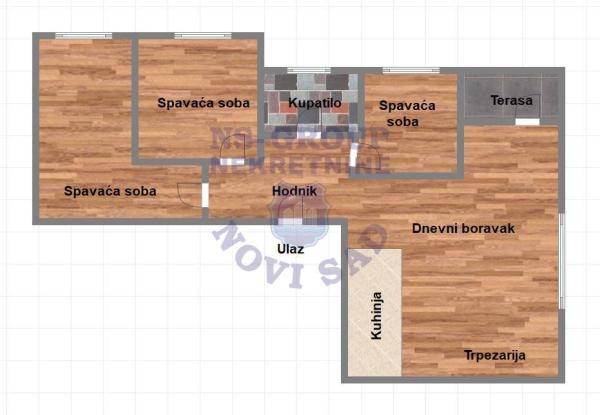 Glavna slika -Klisa, 71m2, troiposoban stan, novogradnja, 136.150 €