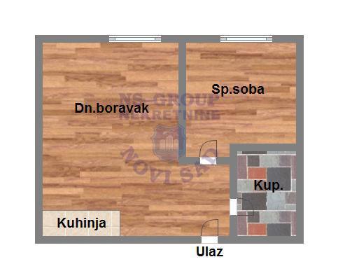 Glavna slika -Novi Sad, 39m2, dvosoban stan, novogradnja, 116.400 €