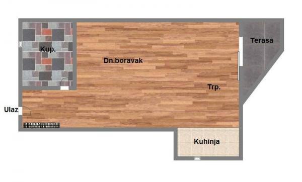 Glavna slika -Telep, 32m2, jednosoban stan, novogradnja, 80.730 €