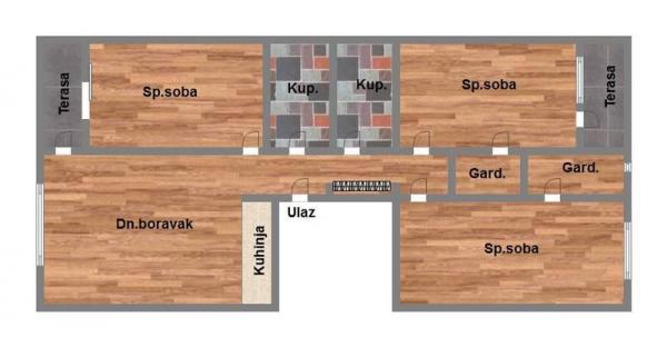 Glavna slika -Veternik, 98m2, četvorosoban stan, novogradnja, 126.180 €