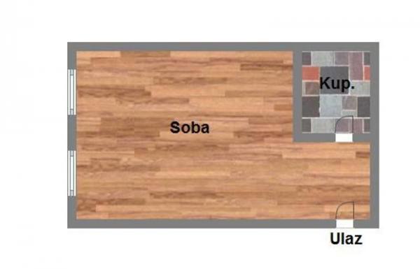 Glavna slika -Veternik, 34m2, jednoiposoban stan, novogradnja, 46.600 €